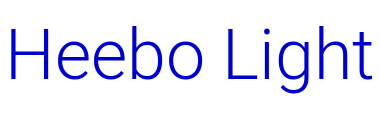 Heebo Light フォント